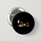 Womens Spellbind Wine Gl Of Santa Claus Gift Chris Ronde Button 5,7 Cm (Voorkant /achterkant)