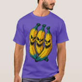 Womens Spooky Bananas Tropical Fruit Summer Hallow T-shirt (Voorkant)