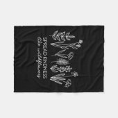 Womens Spread Kindness Like Wildflowers Insrationa Fleece Deken (Voorkant (Horizontaal))