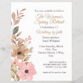 Women's Spring Retreat Wildflower Invitation Flyer (Voorkant)