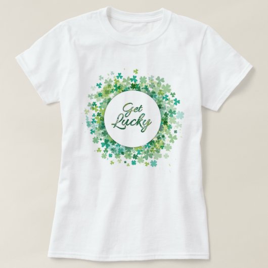 Womens St. Patricks Clover T-Shirt (Design voorkant)
