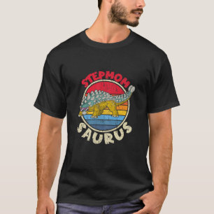 Womens Stepmama Saurus I Ankylosaurus Dinosaur I F T-shirt