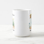 Womens Strand en Bloemen Thema Pensioen Koffiemok (Center)