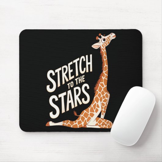 Womens Stretch Toward The Galaxy Sitive Yoga Giraf Muismat (Met muis)