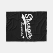 Womens Stronger Than Yesterday Motivational Insrat Fleece Deken (Voorkant (Horizontaal))