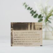 Women's Suffrage Banner in Washington D.C. 1918 Briefkaart (Staand voorkant)