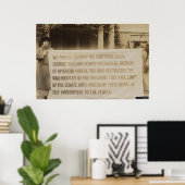 Women's Suffrage Banner in Washington DC. 1918 Poster (Thuiskantoor)