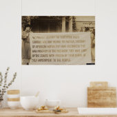 Women's Suffrage Banner in Washington DC. 1918 Poster (Keuken)