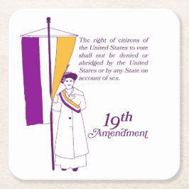 Women's Suffrage Kartonnen Onderzetters