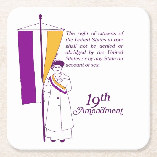 Women's Suffrage Kartonnen Onderzetters (Voorkant)