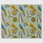 Womens Suffrage Movement Memorabilia Collage afdru Cadeaupapier (Vlak)