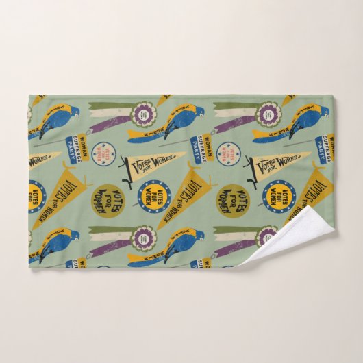 Womens Suffrage Movement Memorabilia Collage afdru Handdoek (Handdoek)