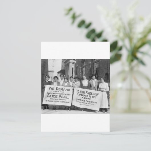 Women's Suffrage Pickets, 1917 Briefkaart (Staand voorkant)