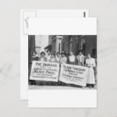 Women's Suffrage Pickets, 1917 Briefkaart (Voorkant / Achterkant)