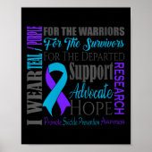 Womens Suicide Prevention Awareness V-neck  Poster (Voorkant)