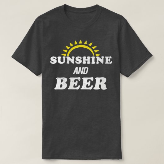 Womens Summer Drink Alcohol Drinker Sunshine en T-shirt (Design voorkant)