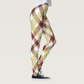 Women's Summer Gingham Checked geruite kleding Leggings (Rechts)