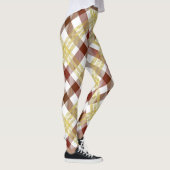 Women's Summer Gingham Checked geruite kleding Leggings (Rechts)
