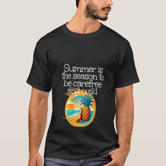 Womens Summertime Ananas is dit seizoen om c T-shirt (Voorkant)