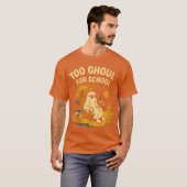 Womens Summerween Ghost Too Ghoul for School Beach T-shirt (Voorkant volledig)
