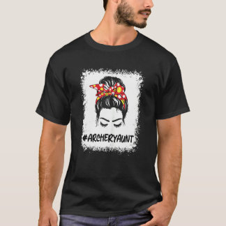 Womens Sunbril Archery Tunt Life Messine Bun Hair T-shirt