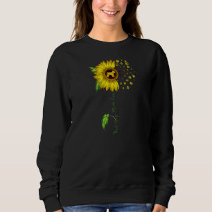 Womens Sunflower Best Dog Mam Ever Miniature Schn Trui
