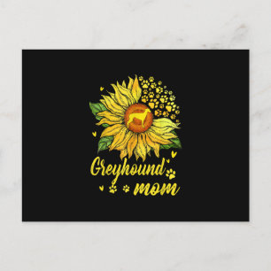 Womens Sunflower Greyhound Ma Hondenliefhebber Gif Briefkaart