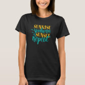Womens Sunrise Sunburn Sunset Repo T-shirt (Voorkant)