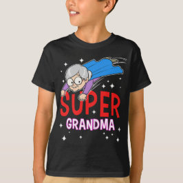 Womens Super Grandma Superheld Grandma Granny Nana T-shirt