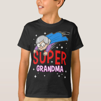 Womens Super Grandma Superheld Grandma Granny Nana T-shirt