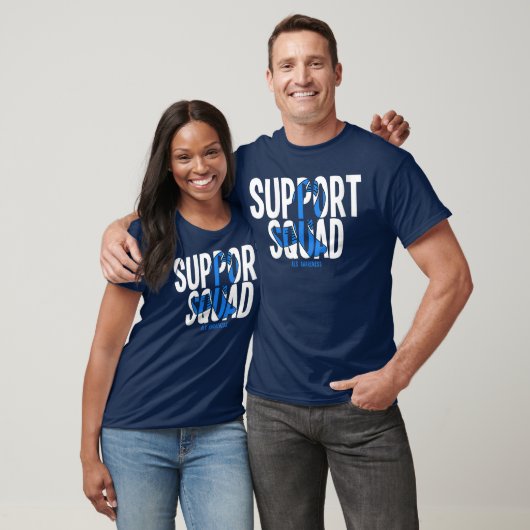 Womens Support Squad ALS Awareness VNeck T-shirt (Unisex)