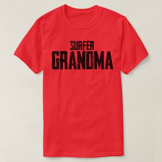 Womens Surfer Grandma T-Shirt (Design voorkant)