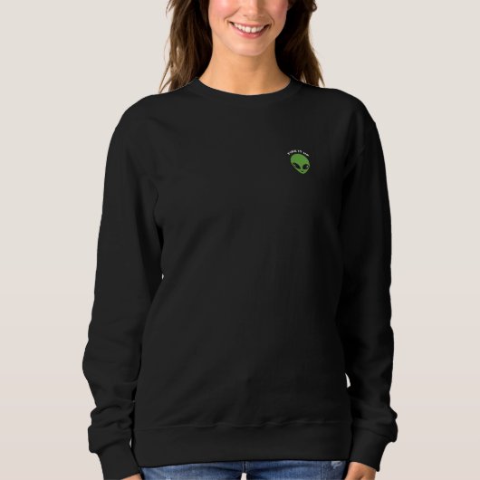 Womens sweatshirt - Alien vuurwerk + 30e zegel (Voorkant)