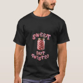 Womens Sweet But Twisted A Jar With Twisted Candy  T-shirt (Voorkant)