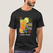 Womens Sweet Summer Time Oranje Juice Lunch Lady O T-shirt (Voorkant)
