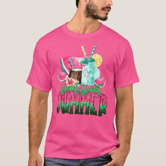 Womens Sweet Summer Time Summer Vacking Watermel T-shirt