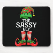 Womens Sy Elf Christmas Family Matching Group V  Muismat (Voorkant)