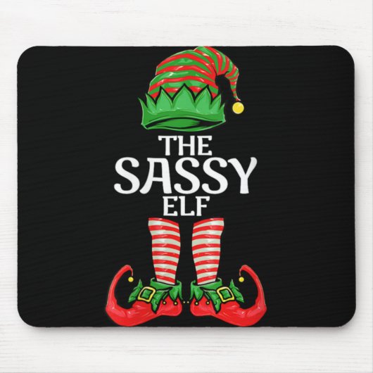 Womens Sy Elf Christmas Family Matching Group V  Muismat (Voorkant)