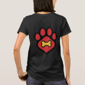 Women's T-Shirt Animal Paw Print (Achterkant)