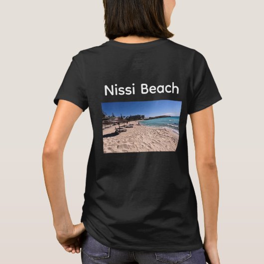 Women's T-Shirt (Nissi Beach, Ayia Napa) (Achterkant)