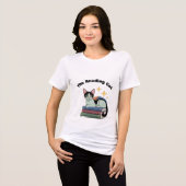 Women's T-shirt - The Reading Cat (Voorkant volledig)