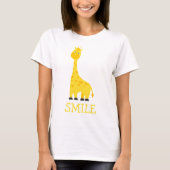Women's T-shirt with giraffe (Voorkant)