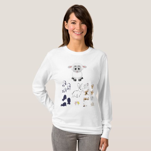 Women's T-Shirts animals (Voorkant volledig)
