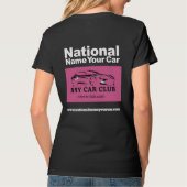 Women's T-Shirts National Name Your Car Club (Achterkant)