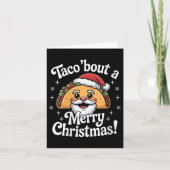 Womens Taco ‘bout A Merry Christmas Food Puns Mexi Kaart (Voorkant)