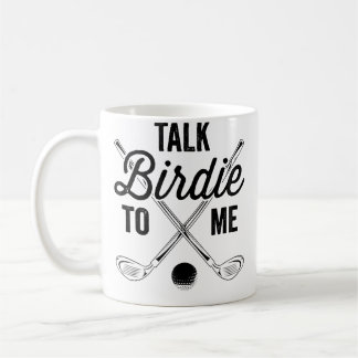 Womens Talk Birdie To Me Funny Golf Design Koffiemok