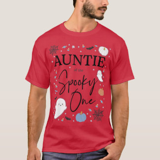 Womens tante van de Spooky One First Birthday Boy T-shirt