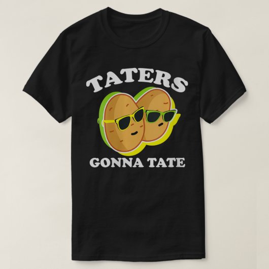 Womens Taters Gonna Tate VNeck T-shirt (Design voorkant)