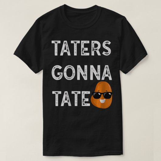 Womens Taters to Tate Potato tot Foodie F T-shirt (Design voorkant)