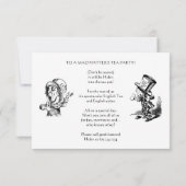 WOMENS TEA DEEL INVITATIE - VLOEISTIJDEN! KAART (Achterkant)